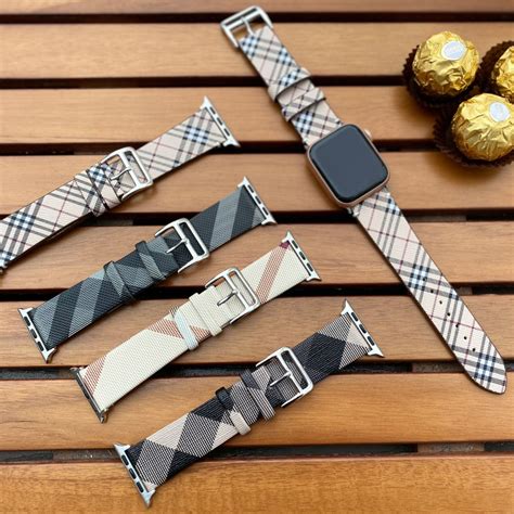 burberry apple watch band real|Burberry watch band men.